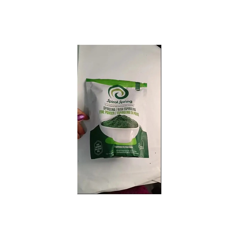 1 Bolsa De Alga Spirulina En Polvo
