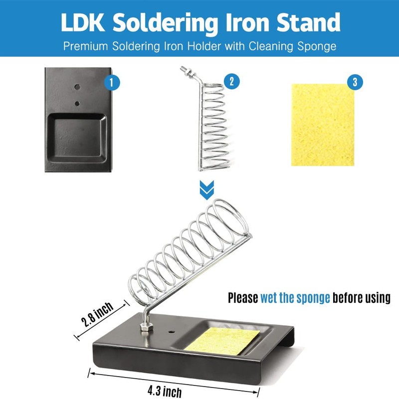 LDK Soldering Iron Kit, Electric Soldering Gun Welding Tools with