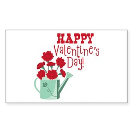 CafePress Happy Valentines Day Sticker Rectangle Bumper Sticker Car Decal