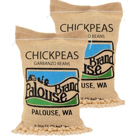 Certified Glyphosate Residue Free Chickpeas | Garbanzo Beans | 10 LBS | Family Farmed in Washington State | Non-GMO Project Verified | Kosher Parve | USA Grown | Field Traced | Burlap Bag