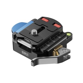 Sirui QC-55 Quick Release Plate for 38mm Square Arca Type and Clamp Base Set, Camera Mount Adapter with 1/4" and 3/8" Thread, Quick Release Mounting Plate for