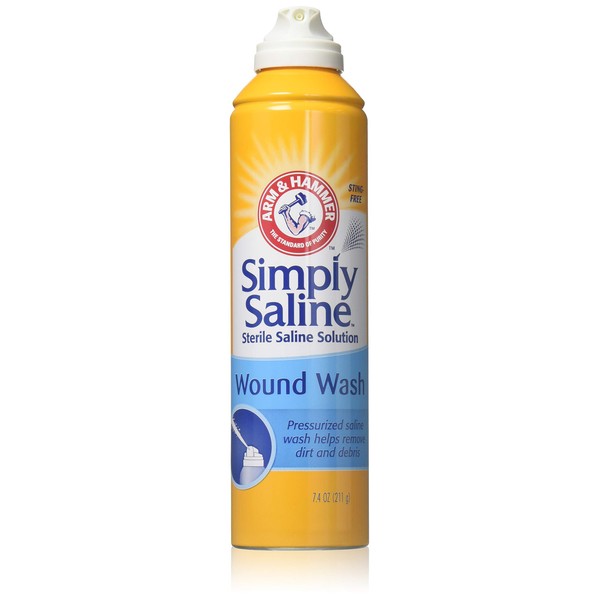 Simply Sterile Saline Wound Wash Spray - 7 oz, Pack of 2