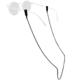 Chums Beaded Cord Eyewear Retainer & Sunglasses Chain Lanyard (Black/White)