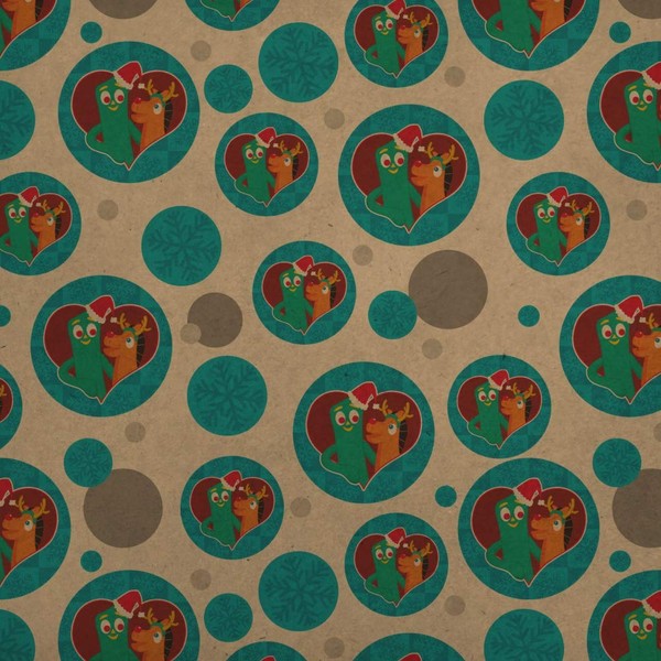 GRAPHICS & MORE Christmas Gumby And Pokey In Heart With