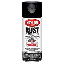 Krylon K06902100 Rust Protector and Preventative Enamels, Semi-Gloss Black
