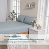 Twin Fitted Sheet Only, Gray Microfiber Bed Sheets - Deep
