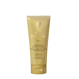 Pani Walewska Gold - Creme und Serum für Hände und Nägel Anti-Falten - Regenerativ - Handschutzcreme - Hand and Nail Cream - Stärkt die Nägel und Spendet der Haut Feuchtigkeit - Glättet