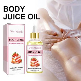 Hagers Wildplus Body Juice Oil, Body Juice Oil Strawberry Shortcake,Body Juice Oil for Moisturizing Skin，Strawberry Shortcake Body Oil, Wild Plus Handerafted Body Oil (1pcs)