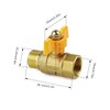 DIYCUT Ball Valve 1/2 Inch, Brass Shut-off Valve, Internal and