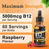 Vitamin B12 Liquid Drops - Vegan B12 vitamins 5000 mcg
