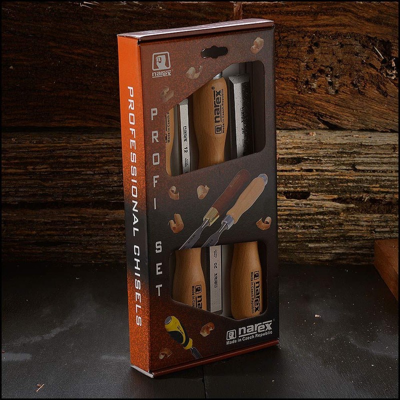 Narex Chisel Set of 4 (6/12/20/26)