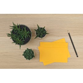 Generisch 25/50/100x Briefumschlag DIN C6 Fensterlos (25 Stk, Orange)