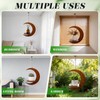 Yohsnor Hanging Plant Tray - Wall Mounted Wooden Rack for