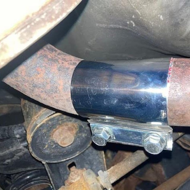 Exhaust Clamp 2 inch, 75mm Butt Joint Band Exhaust Clamps