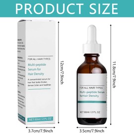 Zkaoai Multi-Peptide Hair Serum, Hair Treatment Serum 60 ml, Haarwuchsserum für Männer und Frauen, Multi-Peptid Serum für Haarvolumen, haarwachstum serum, Kopfhaut Serum für Viele Haartypen Geeignet