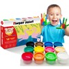 Finger Paint Set for Kids - Non-Toxic, Washable, and Safe