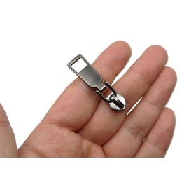 HOLSHUN #5 Zipper Sliders Zipper Pull 30pcs Bulk Heavy Duty Metal Gunmetal Pulls for #5 Nylon Coil Zippers Replacement Luxury Bag Hardware Luggage & DIY Craft Supplies