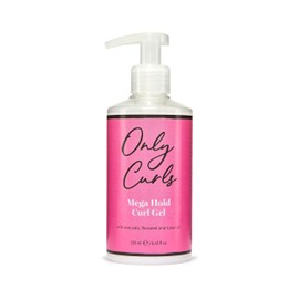 Only Curls Mega Hold Curl Gel 250ml – Strong Hold Styling Gel for Defined, Long-Lasting, and Frizz-Free Curls – Vegan & Cruelty-Free Curl Care