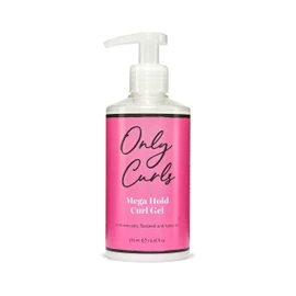 Only Curls Mega Hold Curl Gel 250ml – Strong Hold Styling Gel for Defined, Long-Lasting, and Frizz-Free Curls – Vegan & Cruelty-Free Curl Care