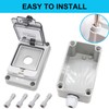 TWTADE e-Stop Push Button Switch with Box Outdoor IP67 Waterproof