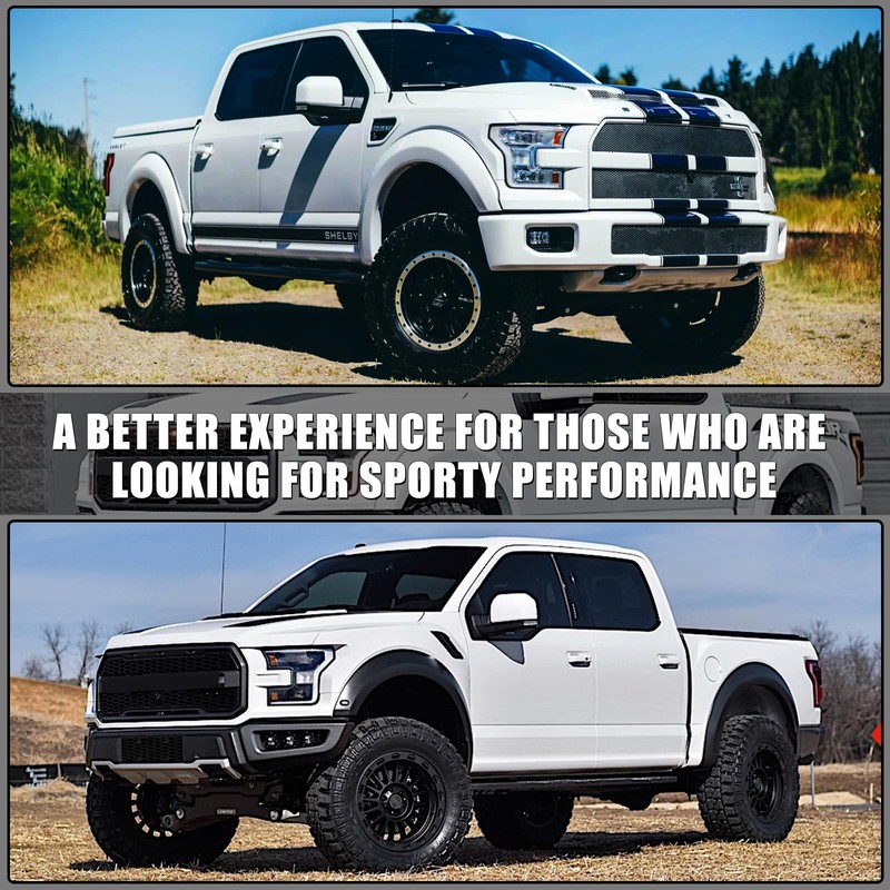 White Direct Replacement Side Mirror Covers Caps for 2015-2020 Ford