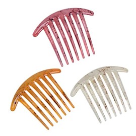 3 Peines de Inserción Cabello de Resina, Estilo Simple | Desenreda y Separa Mechones, Diseño Ligero, Juego de 3 Piezas para Peinar el Flequillo