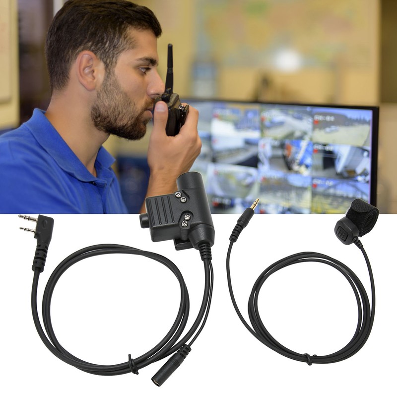 U94 PTT Adapter Push to Talk Button Walkie Talkie Military
