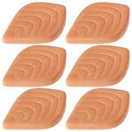 STOBAZA 6pcs Terracotta Sugar Saver Leaf Shaped Reusable Softener for Food Storage Sugar Keeper Unique Design for and Baking Aid