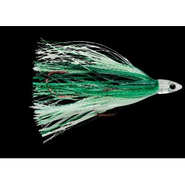 Luhr-Jensen Jensen Rigged Flash Fly 4 1/2 inch Trout & Salmon Trolling Fly - Everglo Blue Magoo