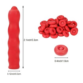 30Pcs Red Caulk Saver Cap Caulk Finishing Tool Universal Caulking Tube Covers Caps for Sealing and Preserving (30)