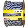 LILBURN ROPE CO. 3 Strand White and Blue Polypropylene Pool