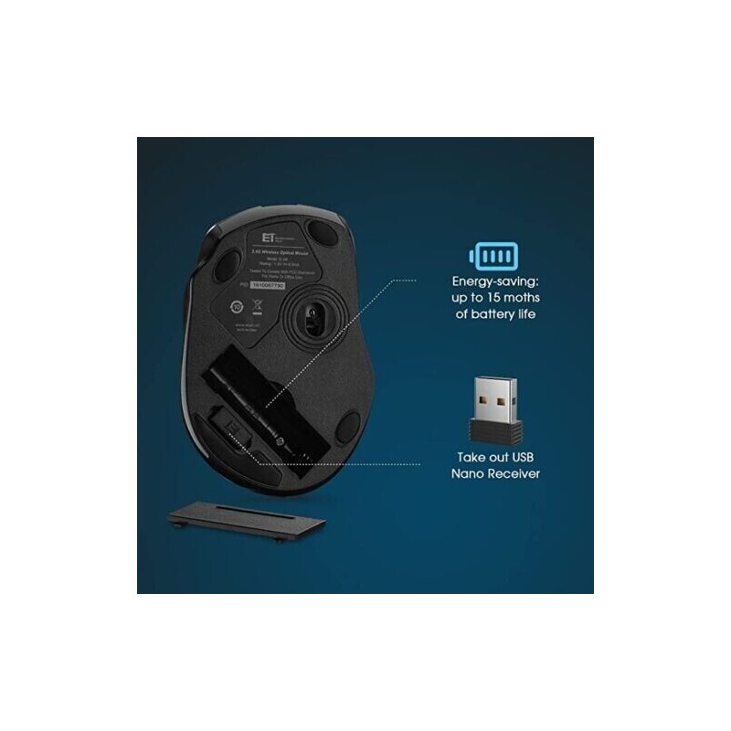 VicTsing 10-PACK VicTsing Wireless Gaming Mouse Ergonomic Adjustable DPI 6