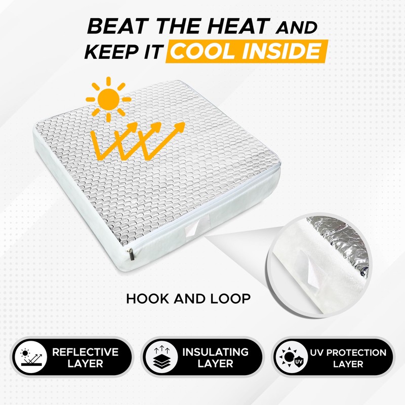 EcoNour RV Vent Insulator for Cooling - 14x 14 x