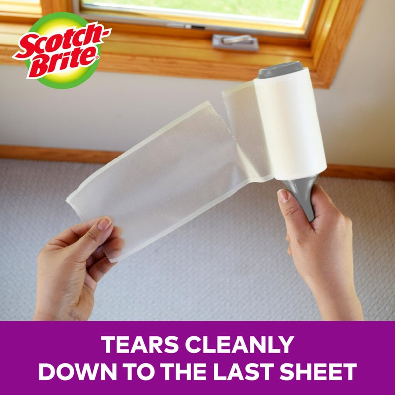 Scotch-Brite Pet Hair Pickup Extra Sticky Lint Roller, Designed for