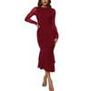 Atizon Elegant Ruched Bodycon Evening Dresses for Women Cocktail Party