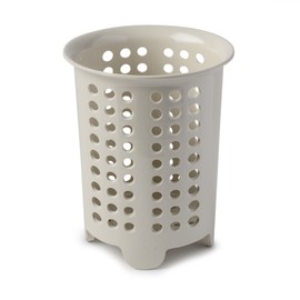 Zeal Cutlery Drainer/Utensil Pot, Melamine, Cream, 14 x 14 x 17 cm