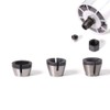 Gasea 3 Packs Router Collet Chuck Clamping Adapter for Woodworking