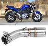 Motorcycle Exhaust Middle Pipe Rustproof Heat Resistant Low Noise Replacement