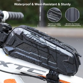 KEEPIFY Waterproof Bicycle Frame Top Tube Bag, Frame Bag, Bicycle Bag, Handlebar Bag, Bicycle Accessories for Bicycle and E-Bike