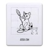 'Cat Playing With A Feather Toy' Sliding Puzzle (PZ00028457)
