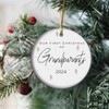 2024 Christmas Ornament for Grandparent - Our First Christmas As