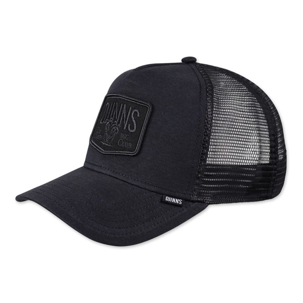 Djinns Trucker Cap LTF DNC 2 Stretch Melange Black, black