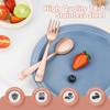 DRKIO Stainless Steel Toddler Utensils Set - 6 Pieces Kids