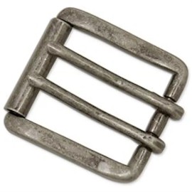 Stecksstore Messina 2 Prong Roller Buckle 1-1/2" Antique Nickel Finish 1647-21