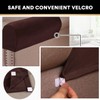 PrinceDeco 2 Pack Thick Velvet Stretch Armrest Covers for Chairs