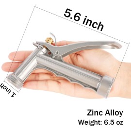 BILAL Zinc Metal Garden Hose Nozzle, High Pressure Spray