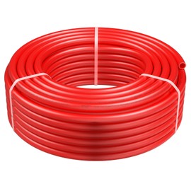 Happybuy PEX Pipe 3/4 Inch x 100 FT, Flexible PEX-B Tubing for Potable Water, Hot/Cold Water Lines, Plumbing Applications with Cutter & Clamps, Red