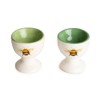 Home Deco London Ceramic Bee Egg Cups, Set of 2,