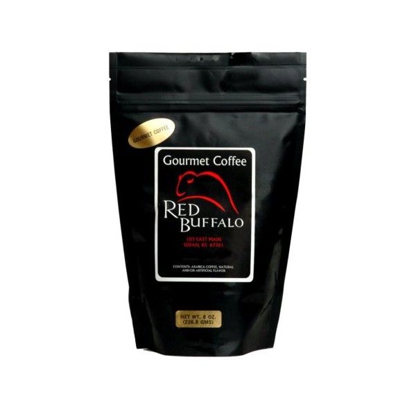 Red Buffalo Butter Rum Decaf Coffee, Ground, 12 ounce