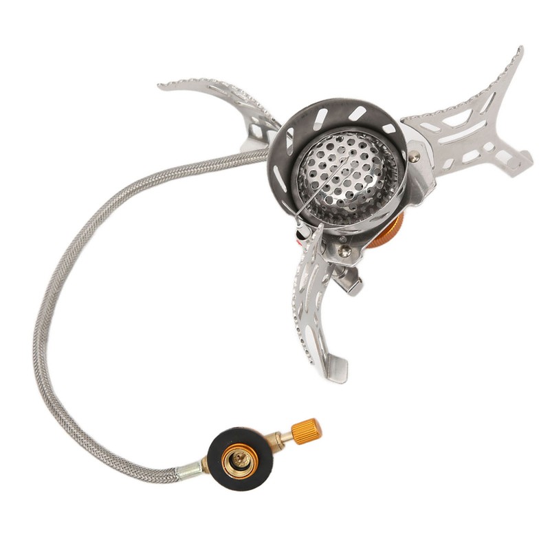 Backpacking Stove Windproof Nonslip Strong Durable Convenient Adjustable Camping Gas